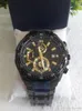 Ny EFR550 EF-550RBSP-1A EF 550RBSP 550 Sport Chronograph Mens Watch 125 Models tillgängliga Stopwatch Full Steel Watch