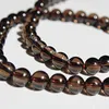 10 Fios de Qualidade Excelente Genuine Natural Smoky Quartz Beads Centro Redonda Perfurado Marrom de Cristal De Quartzo Contas Soltas Tamanho 4-14mm Atacado