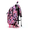 2019 novas crianças removíveis sacos de escola à prova dwaterproof água para meninas trole mochila crianças saco de rodas bookbag viagem bagagem mochilas y195905693