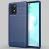 Coque de téléphone à texture brossée en fibre de carbone pour Samsung A01 A21 A51 A71 A81 A91 Galaxy S10 Lite Note 10 Lite S20 S30 Ultra S20 FE Lite