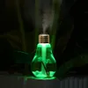 400ml USB Ultradźwiękowy nawilżacz powietrza Kolorowe światło Light Essential Oil Aroma Dyfuzor Żarówka Kształt Z Krajobrazem Wewnętrznym Rra2825-5