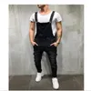 Nueva moda masculina Casual Street Style Pants Men's Hole Loose Unique Suspender Pantalones Alta calidad Venta caliente Soft Jeans Pantalones Envío gratis