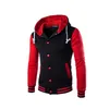 Hommes À Capuche Baseball Veste Hommes 2019 Design De Mode Noir Hommes Slim Fit Varsity Veste Marque Élégant Collège Jacekt Veste Homme