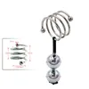 Male Metal Ball Cockrings Heavy Hanger Stretcher Extender Cock Pendant Enlargers Enlargement Penis Delay Ring Sex Toys for Men A002