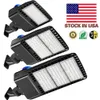 Stock in USA+ 480W 300W 200W 150W LED Shoebox Parking Lot Lights IP65 Waterproof Outdoor Street Pole Light with DLC Listed Photocell sensor