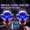 1Piece Motorcycle skull audio mp3 with Bluetooth car waterproof subwoofer modified tricycle electric car anti-theft speaker 12V