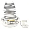 304 Cage en acier inoxydable Metal Cock Ring Cock Cage Device Adult Game Game Sex Toys for Men Pinis Ring Lock CB60003986550