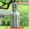 Stainless Steel Hip Flasks 5 Style Beer Growler Swing Whiskey Cold Beer Bottle With Lid Hip Flask Wine Pot Kitchen Dining Bar WX9-263