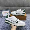 상자와 트레이너 남성 신발 패션 스니커즈 꽃 디자인 최고 품질 CHAUSSURES 그린 캐주얼 플랫 신발