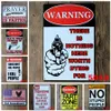 Toilet Kitchen Bathroom Family Rules Bar Pub Cafe Home Restaurant Decoratio Vintage Warning Tin Signs Retro Metal Tin Sign RRA1672