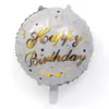 Toptan 50 adet 18 inç doğum günü balon çocuk oyuncakları yuvarlak mutlu doğum günü alüminyum balon doğum günü partisi ev dekorasyo ​​...