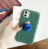 Plush three-dimensional anti-fall iPhone 11 pro max case for Apple protective cover xs all-inclusive max soft rubber xr power bank