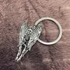 Nuovo argento antico ali d'angelo di scheletro del cranio Keychain di fascino creativo del progettista portachiavi donne degli uomini dei monili migliore regalo di festa amico