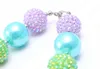 Gros Coloré Kid Chunky Collier Fini DIY Joli Rainbow Bubblegum Perle Chunky Collier Enfants Bijoux Pour Les Filles En Bas Âge