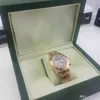 brand women Green Watch Box Original with Cards and Papers Certificates Handbags box for 116610 116660 116710 Watches