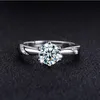 Einstellbare Romantische Versprechen Hochzeit glitzern Ring Zirkon Stein Krone Verlobungsringe für Frauen Fingerschmuck dha12269f