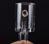 25mm XL banger kwarcowy ze szkłem UFO Carb Cap Glow Terp Pearl Wstaw płaski górny paznokcie kwarcowe do szklanych bong