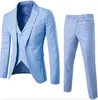 Completo da uomo Gilet Pantaloni 3 pezzi Set Abiti slim Giacca da festa di nozze Giacca da uomo Business Groomsman Pantaloni da completo Vest192a