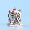 Autentyczny 925 Srebrny kolor Cz Diamond Ferris Wheel Charms Oryginalne pudełko do Pandora Carms do biżuterii Making Acceso244N