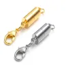 6mm dia koppar hummer lås krok uppsättning magnet spänne för halsband armband anklet kedjan Accessory 20pcs / lot silver / guld färg