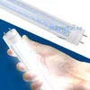 T8 LED Tube Light, 36W (80 watt ekvivalent), 6000K kall vit, klart lock, dubbeldämpad, G13 bas, ballast bypass - 25 pack