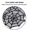 hot Halloween Decoration Black Lace Spider Web Tablecloth Fireplace Scarf Creative Table Runner Cover Party Table ClothsT2I5452