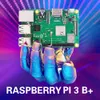 새로운 오리지널 Raspberry Pi 3 모델 B + (플러그) 내장 된 Broadcom 1.4GHz 쿼드 코어 64 비트 프로세서 Wifi Bluetooth 및 USB 포트