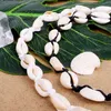 INS Puka Shell Natural Chokers Hand Knotted Woven Necklace Clavicle Chain 2 Colors Wholesale