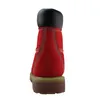 Wasserdichte Sicherheits-Nubukleder Arbeit Stiefel Freizeitrutschhemmende Sicherheits Wandern Ankle Schuhe für Männer Rote Farbe