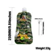 Portable Sac À Eau Tuyau En Plastique Camouflage Bongs Percolateurs Sucer Des Tuyaux De Gelée Emballage D'herbes Sèches Fumer Du Tabac 10 Styles