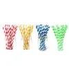 1000Pcs/lot Biodegradable paper straw environmental colorful drinking straw wedding kids birthday party decoration supplies