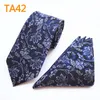 مجموعة ربطة عنق 8 سم تحقق من الأزهار kerchief men's necktie للرجال منقوشة النقطة مناديل Necktie Handy Business Neckwear Ascot قميص AC2641