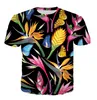 Neuestes 3D-gedruckter T-Shirt-Blume Kurzarm Summer Style Casual Tops Tees Mode O-Neck T-Shirt Männlich DX030