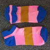 Chaussettes de luxe de styliste avec étiquettes, à séchage rapide, unisexes, courtes, pour adultes, chaussettes de pom-pom girl, multicolores, de bonne qualité