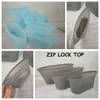 Reusable Silicone Food Preservation Bag Airtight Seal Food Storage Container Versatile Silicone Bag ZIP LOCK TOP CA11772-1 20set