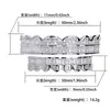 パーソナライズされたホワイトゴールドCZ立方晶ジルコニアの歯グリルヒップホップ吸血鬼ブリンズ牙grillzアイスアウトフルダイヤモンド歯キャップメンズレディース