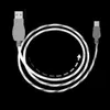 LED Glow Pływający Luminous Micro USB Typ C Cable Cable Mobile Telefon Ładowanie Kable Jasna linia danych dla telefonów Samsung LG Android