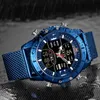 Naviforce Mens Watches Top Luxury Brand Men Sports Watches Men039S Quartz Led Digital Clock Man Full Steel Military Wrist Watc3497988