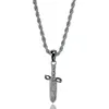 Hip Hop Iced Out Savage 21 Collana con pendente a coltello in oro placcato argento da uomo regalo di gioielli Hip Hop