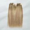 Malaysian virgin hair Straight piano color 27 613 blonde virgin hair Weave Bundles 100g 1pcs human hair extensions double weft