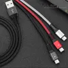 Светодиодное освещение Кабели Micro USB 3A Зарядное устройство для быстрой зарядки Шнур Microusb Кабель типа C Световой кабель типа c для планшета Android Samsung S10