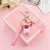 We bare bears lovely doll keychain figures toy Grizzly Panda Icebear cosplay key ring pendant accessories kids Gift2400514