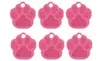 Mode Paw Shape Pet ID Tag Dog Namn Adress Anti-Lost Puppy Dog Kattunge Aluminium Alloy Smycken