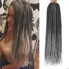 1 упаковка 14 18 дюймов Ombre синтетическое плетение волос крючком 3S BOX косички для наращивания волос 24 корня плетение волос для черно-белых женщин8199828