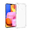 TPU transparent résistant aux chocs avec coque de protection à quatre coins compatible avec Samsung Galaxy A31, A41, A11, A11 version américaine, A21S, A10S