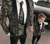 2019 strand groomsmen tuxedos piek revers heren patroon pakken bruiloft smoking op maat gemaakte pak mannen prom jassen