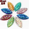 100PCS 9*20MM Newest AB Color Crystal Acrylic Horse eye flatback Rhinestones Beads Scrapbooking crafts Jewelry Accessories ZZ190