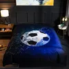 3D Football Printing Bedding Set Baseball Soccer Basketball Pattern Duvet Cover Set Home Bedroom Decor Bed Linens Bedclothes