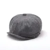 Wool Octagonal Cap Newsboy Beret Hat For Men's Male Dad Ivy Caps Golf Driving Flat Cabbie Flat Hats Autumn Winter Peaky Blind283V