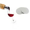 Vertedor de vino plegable de papel de aluminio para mascotas, vertedor de vino plateado, disco para dejar de verter, pico de vertido, paquete de herramientas de Bar